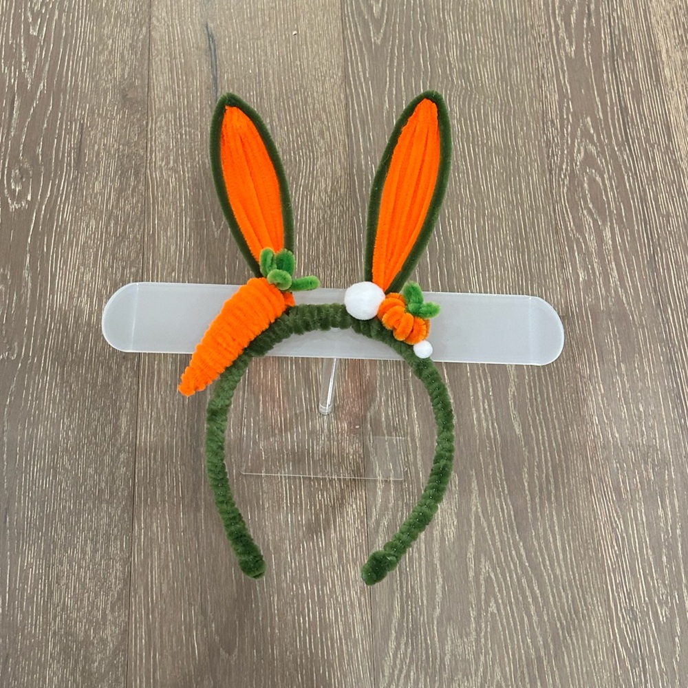 Homemade bunny ear hairband
